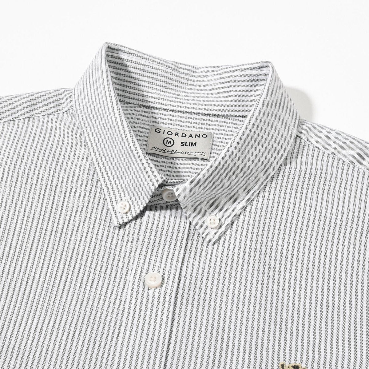 Men's Oxford Long Sleeve Shirt S - Shop Giordano