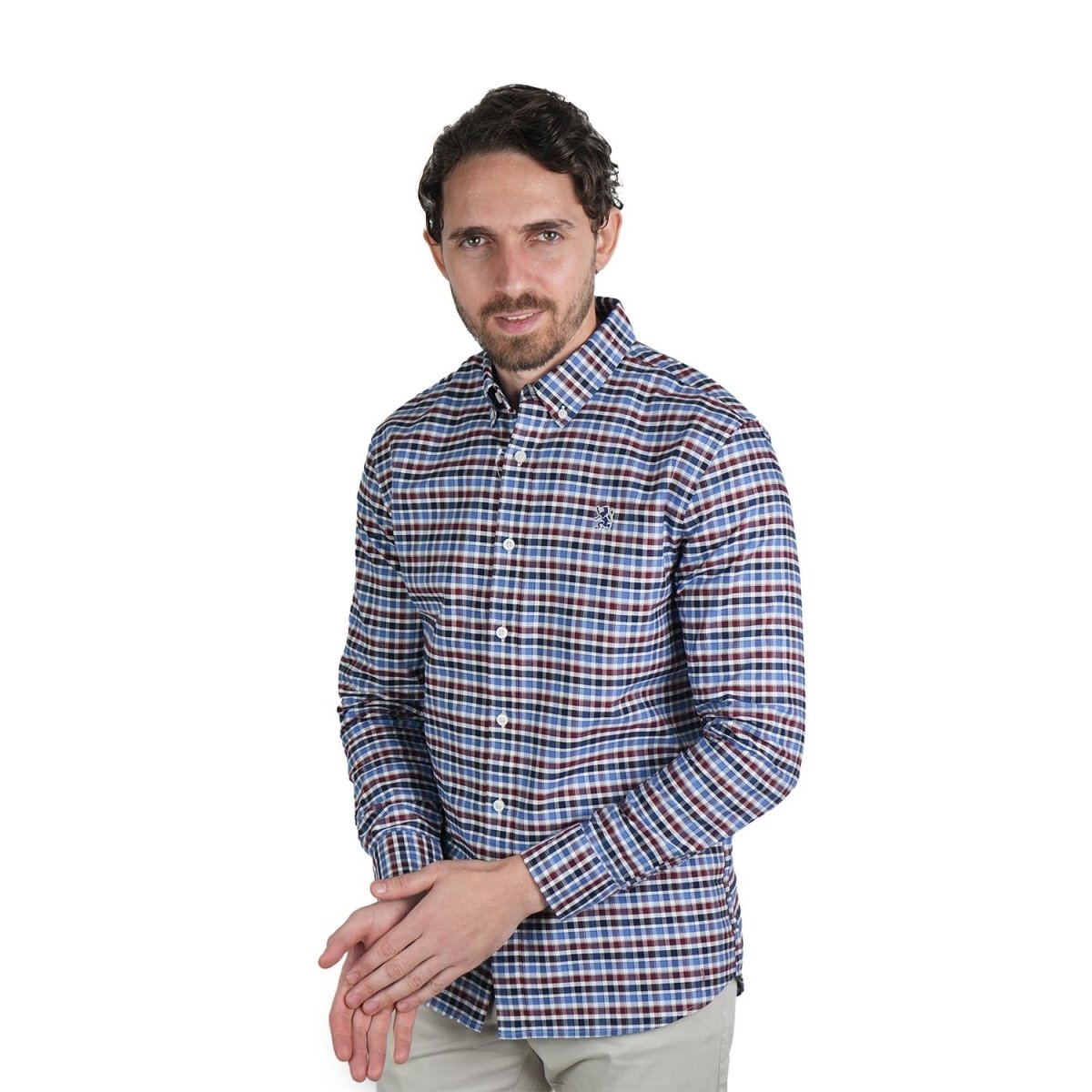 Men's Oxford Long Sleeve Shirt S - Shop Giordano