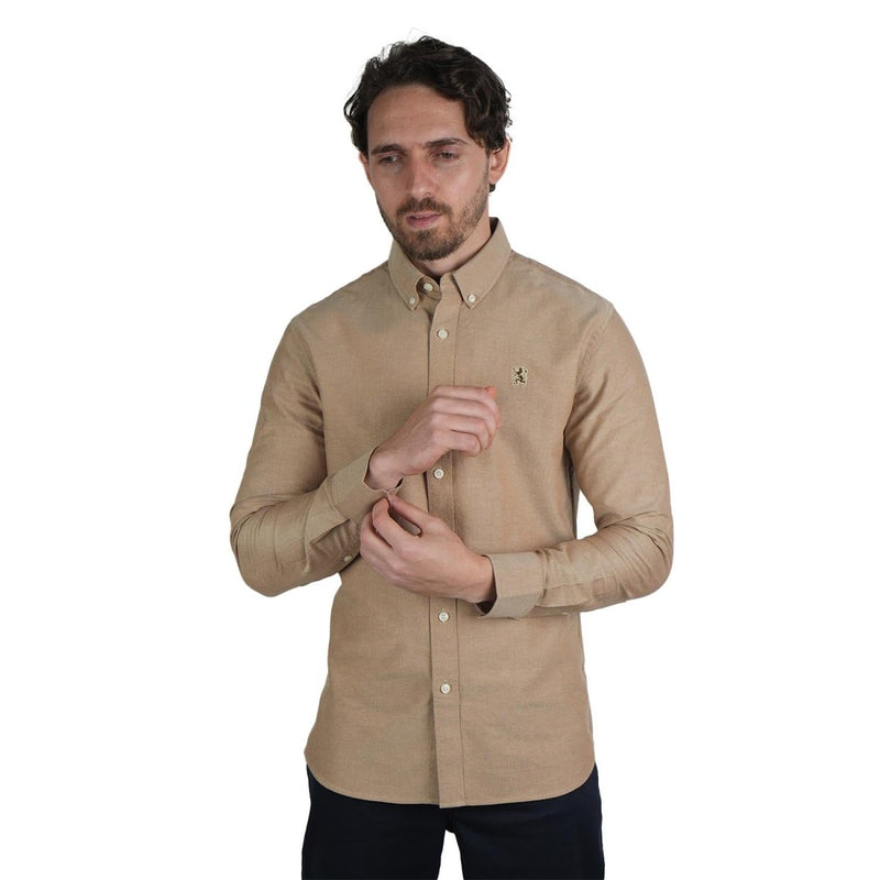 Men's Oxford Long Sleeve Shirt S - Shop Giordano