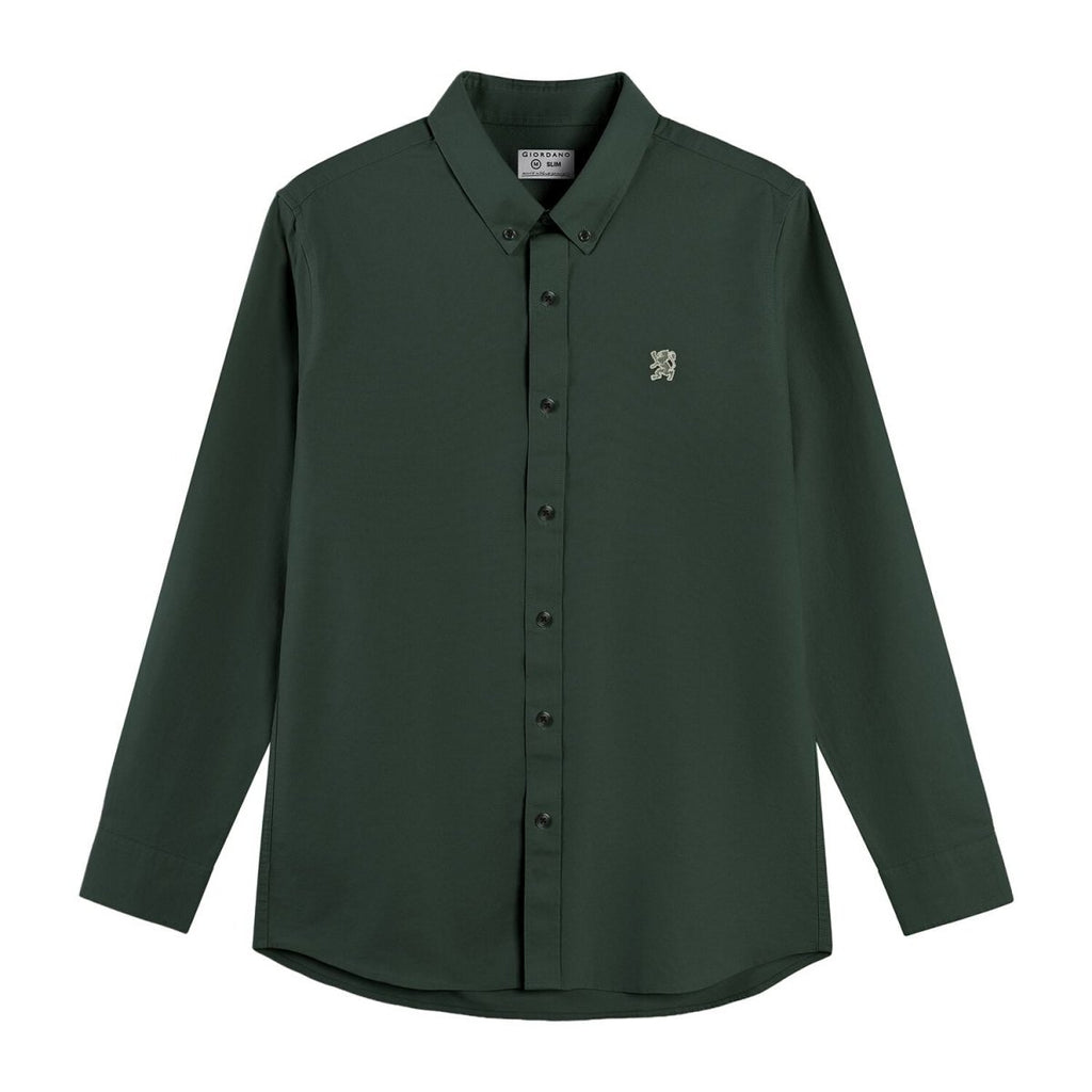 Giordano Men's Oxford Long Sleeve Shirt - Premium Shirts
