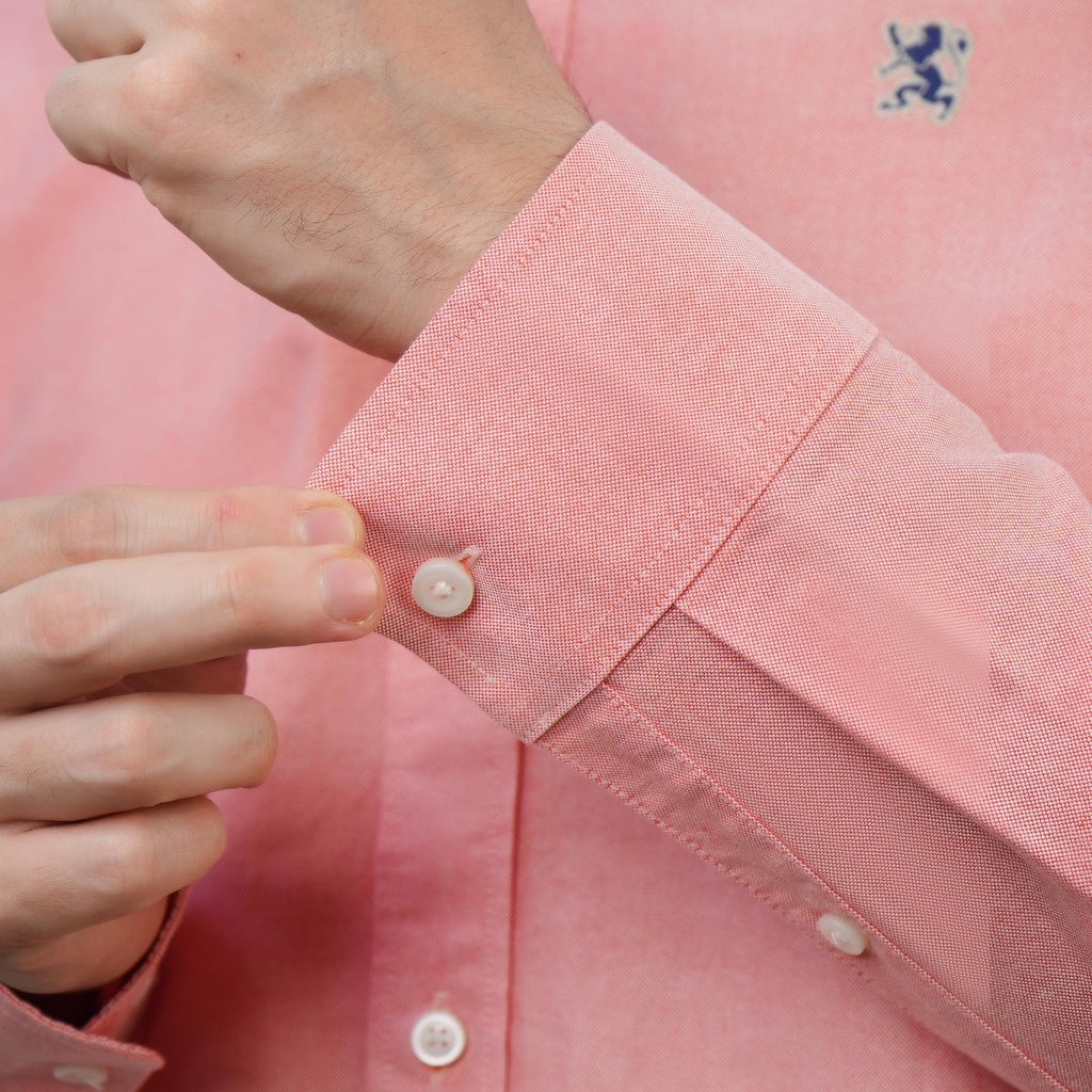 Men's Oxford Long Sleeve Shirt S - Shop Giordano