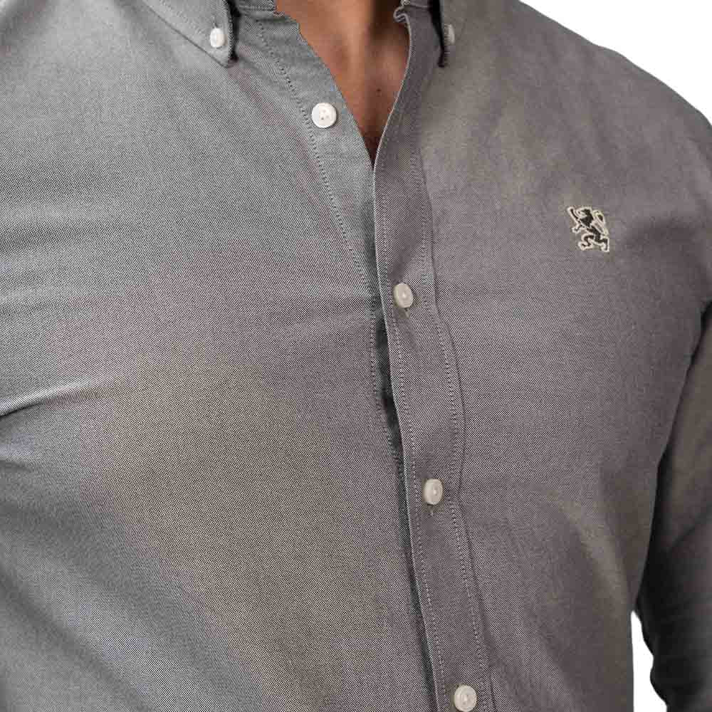 Men's Oxford Long Sleeve Shirt S - Shop Giordano