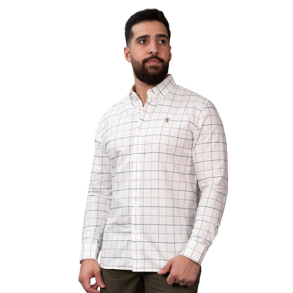 Men's Oxford Long Sleeve Shirt S - Shop Giordano