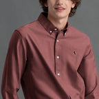 Men's Oxford Long Sleeve Shirt S - Shop Giordano