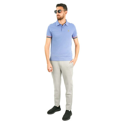 Men's Performance Polo: Classic Piqué, Tipped Collar, Embroidered Detail - Giordano