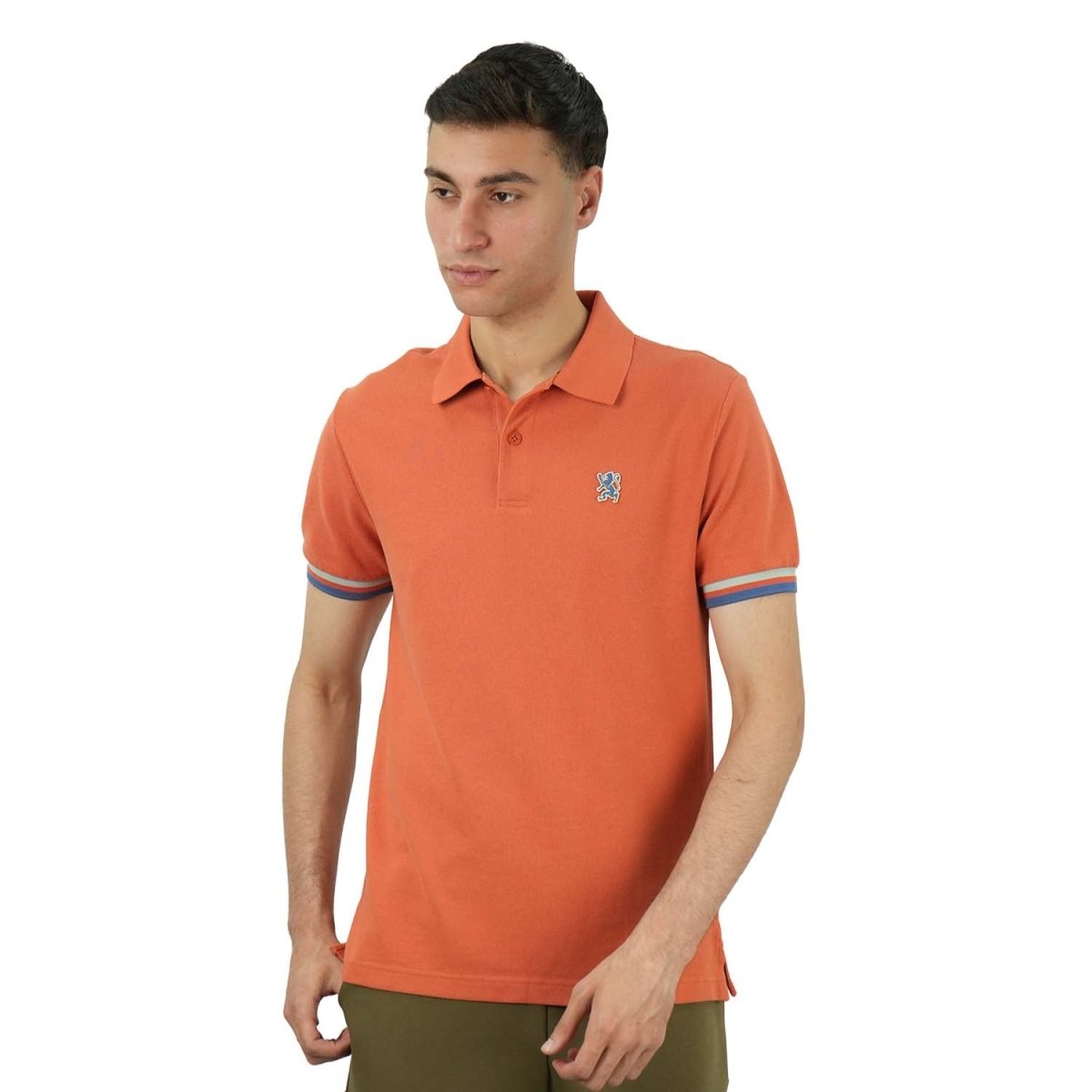 Men's Performance Polo: Classic Piqué, Tipped Collar, Embroidered Detail - Giordano