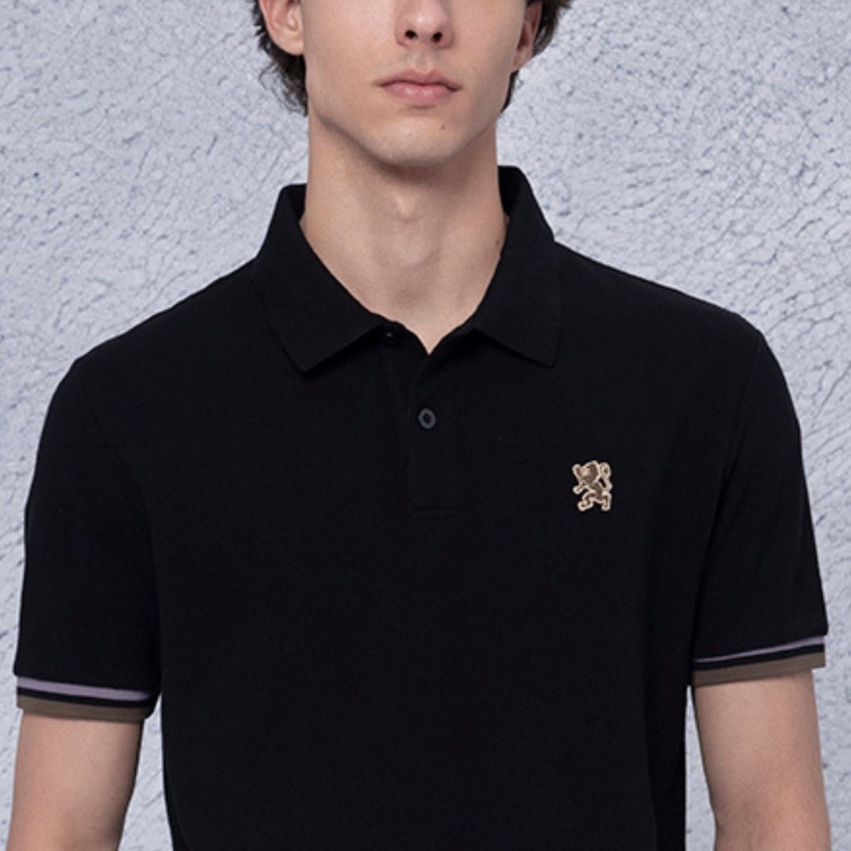 Men's Performance Polo: Classic Piqué, Tipped Collar, Embroidered Detail - Giordano
