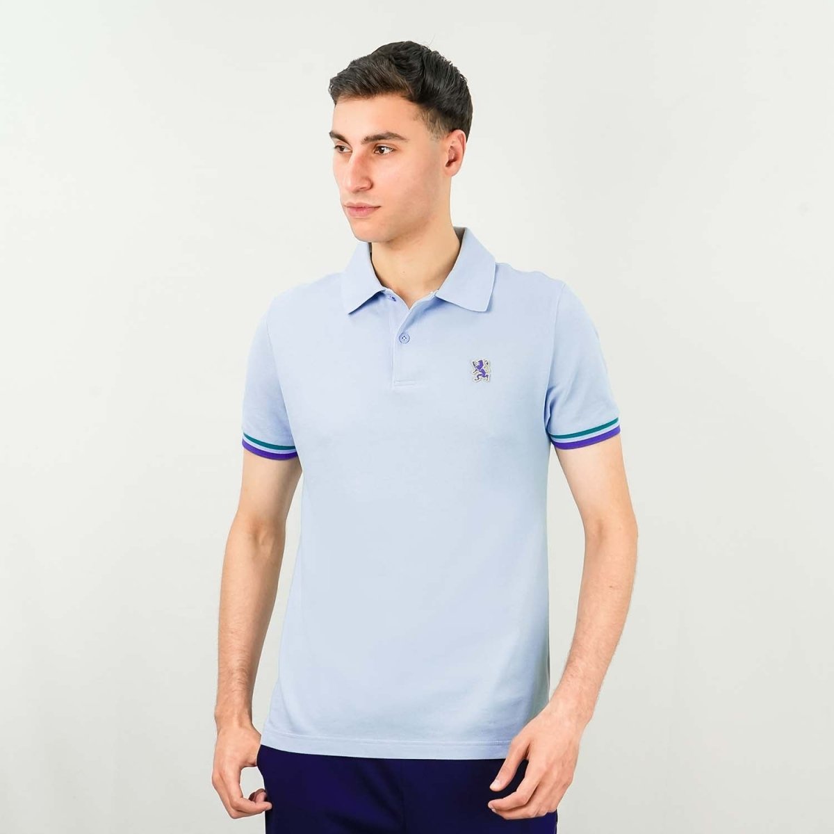 Men's Performance Polo: Classic Piqué, Tipped Collar, Embroidered Detail - Giordano