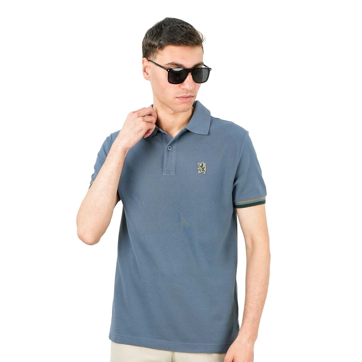 Men's Performance Polo: Classic Piqué, Tipped Collar, Embroidered Detail - Giordano