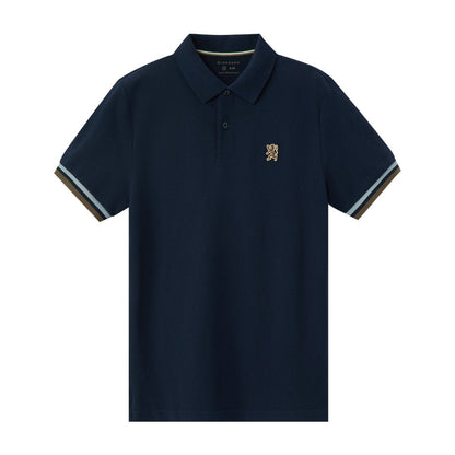 Men's Performance Polo: Classic Piqué, Tipped Collar, Embroidered Detail - Giordano