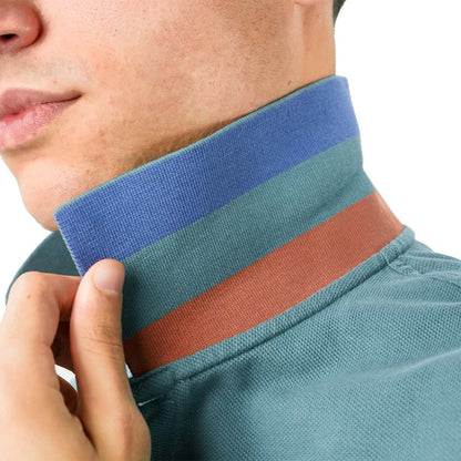 Men's Performance Polo: Classic Piqué, Tipped Collar, Embroidered Detail - Giordano