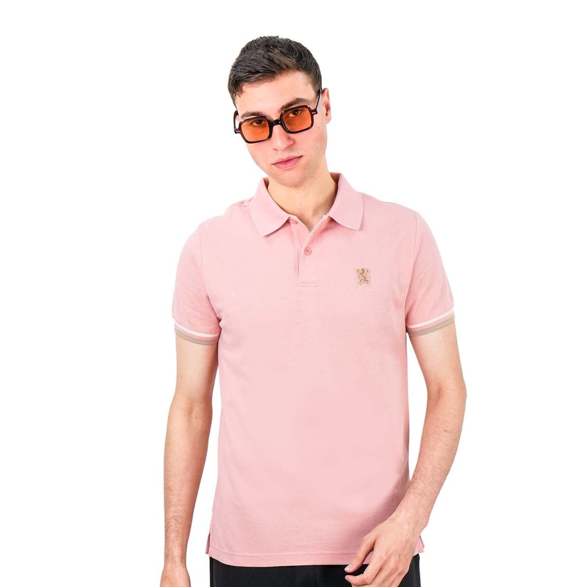 Men's Performance Polo: Classic Piqué, Tipped Collar, Embroidered Detail - Giordano