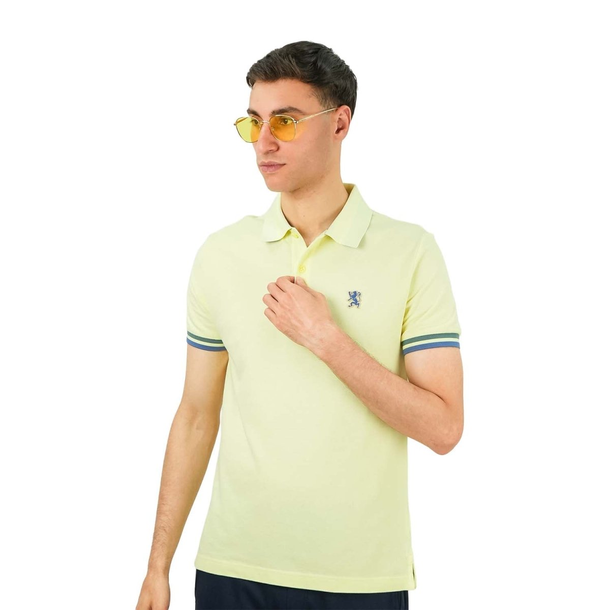 Men's Performance Polo: Classic Piqué, Tipped Collar, Embroidered Detail - Giordano