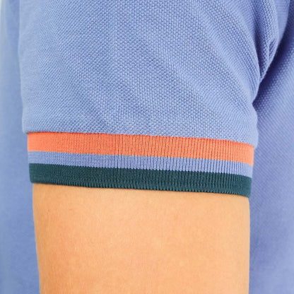 Men's Performance Polo: Classic Piqué, Tipped Collar, Embroidered Detail - Giordano