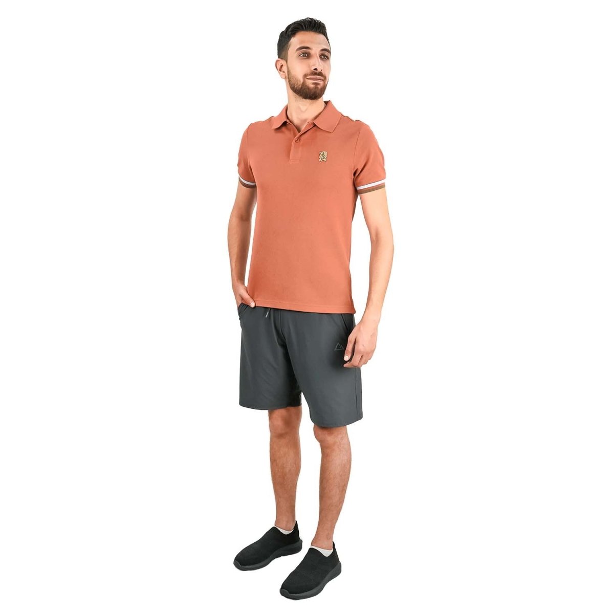 Men's Performance Polo: Classic Piqué, Tipped Collar, Embroidered Detail - Giordano