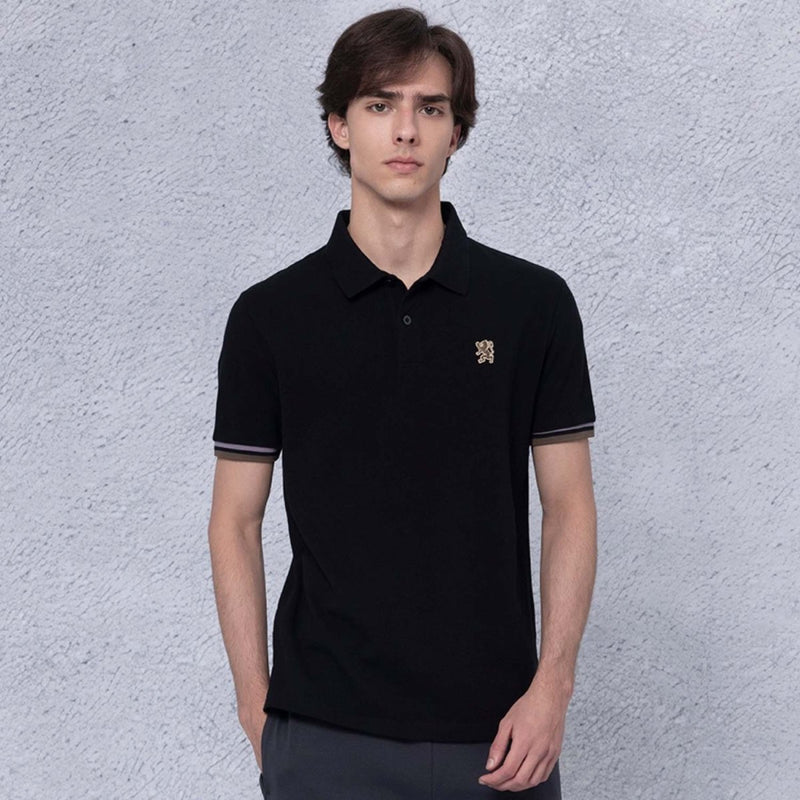 Men's Performance Polo: Classic Piqué, Tipped Collar, Embroidered Detail S - Shop Giordano