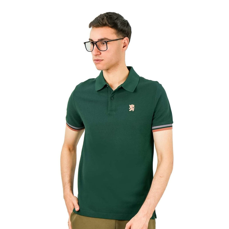 Giordano Men's Performance Polo: Classic Piqué, Tipped Collar, Embroidered Detail - first_variant_option_2 Premium Polo for Giordano