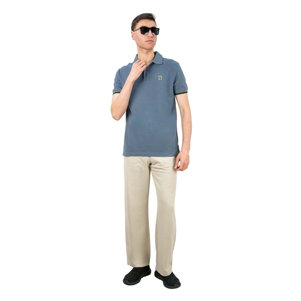 Men's Performance Polo: Classic Piqué, Tipped Collar, Embroidered Detail - Giordano