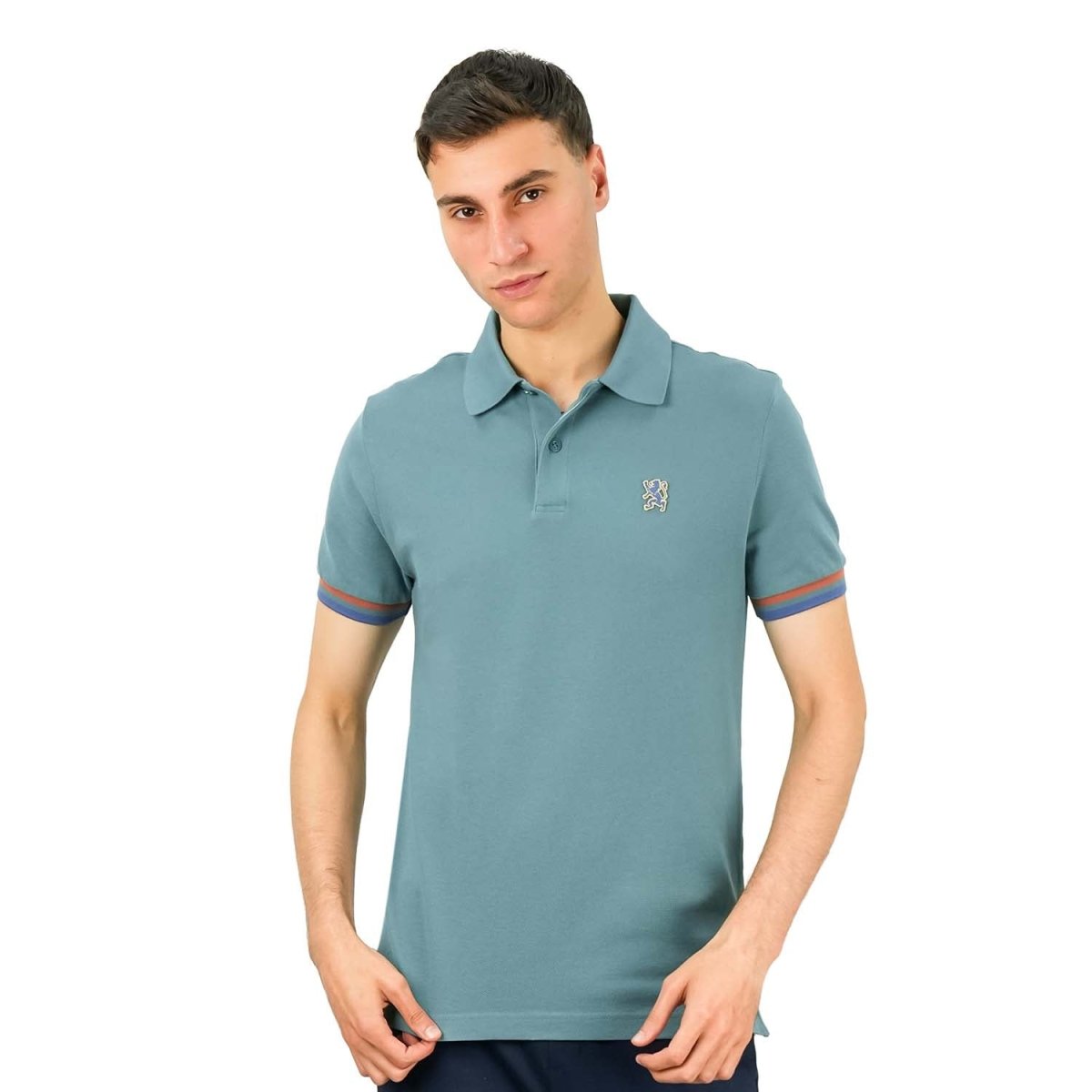 Men's Performance Polo: Classic Piqué, Tipped Collar, Embroidered Detail - Giordano