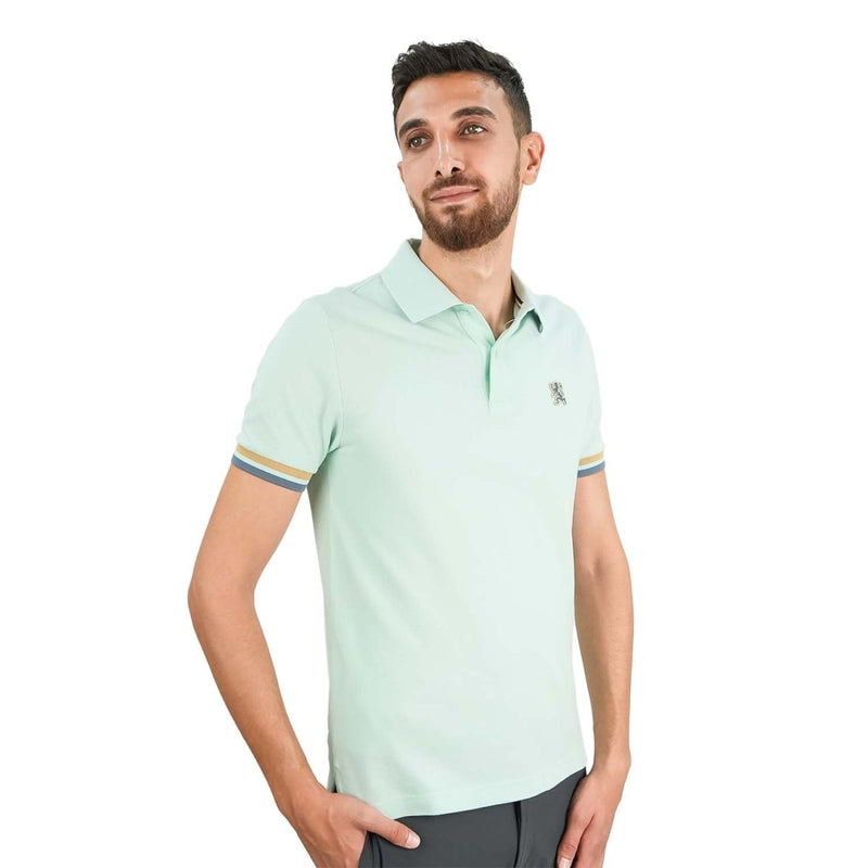 Men's Performance Polo: Classic Piqué, Tipped Collar, Embroidered Detail S - Shop Giordano