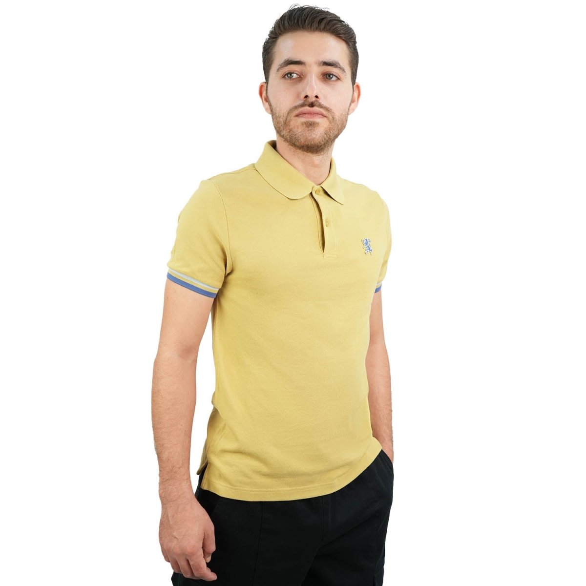 Men's Performance Polo: Classic Piqué, Tipped Collar, Embroidered Detail - Giordano