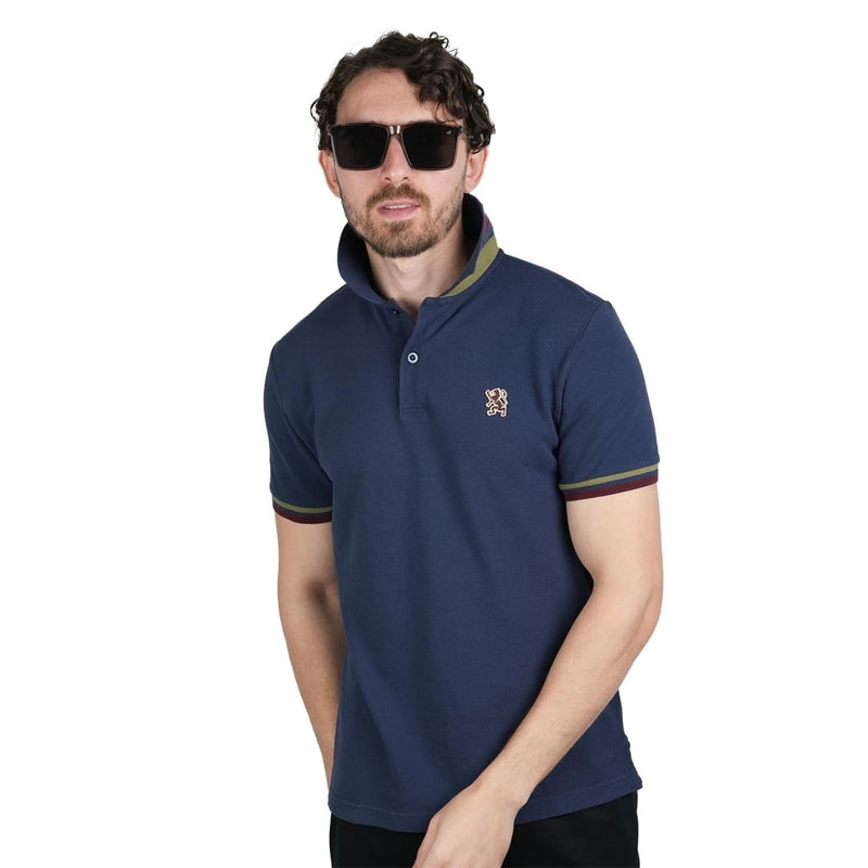 Men's Performance Polo: Classic Piqué, Tipped Collar, Embroidered Detail S - Shop Giordano
