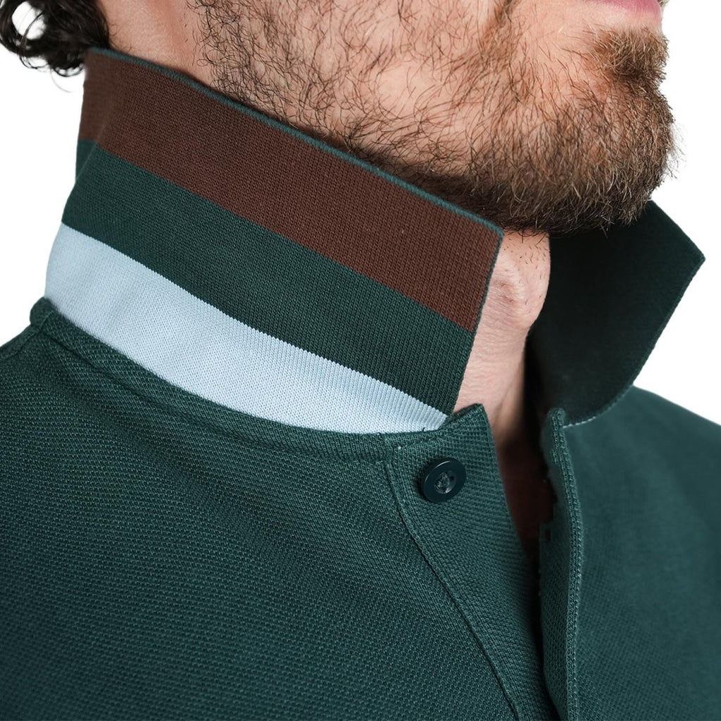 Men's Performance Polo: Classic Piqué, Tipped Collar, Embroidered Detail S - Shop Giordano