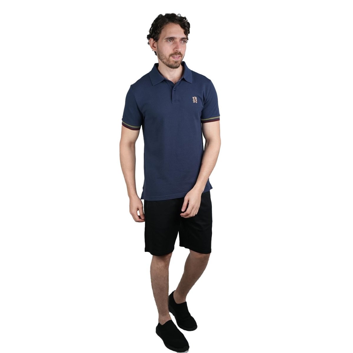 Men's Performance Polo: Classic Piqué, Tipped Collar, Embroidered Detail S - Shop Giordano
