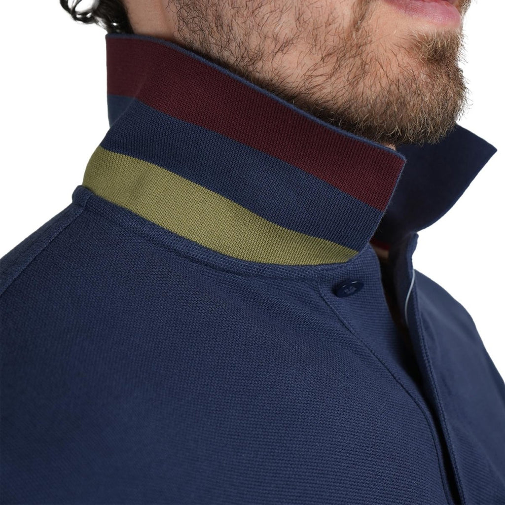 Men's Performance Polo: Classic Piqué, Tipped Collar, Embroidered Detail S - Shop Giordano