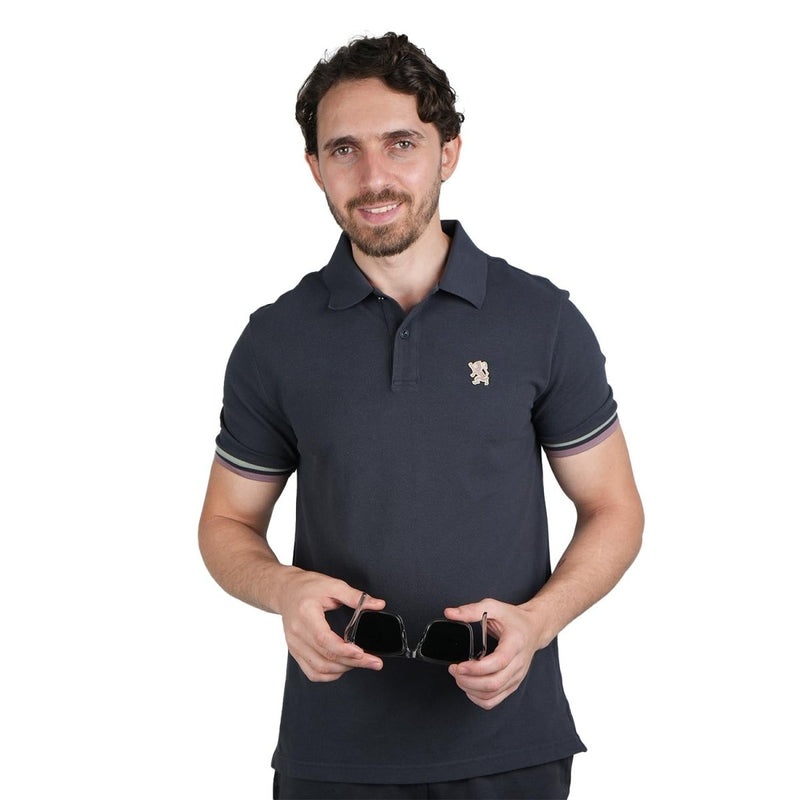 Men's Performance Polo: Classic Piqué, Tipped Collar, Embroidered Detail S - Shop Giordano