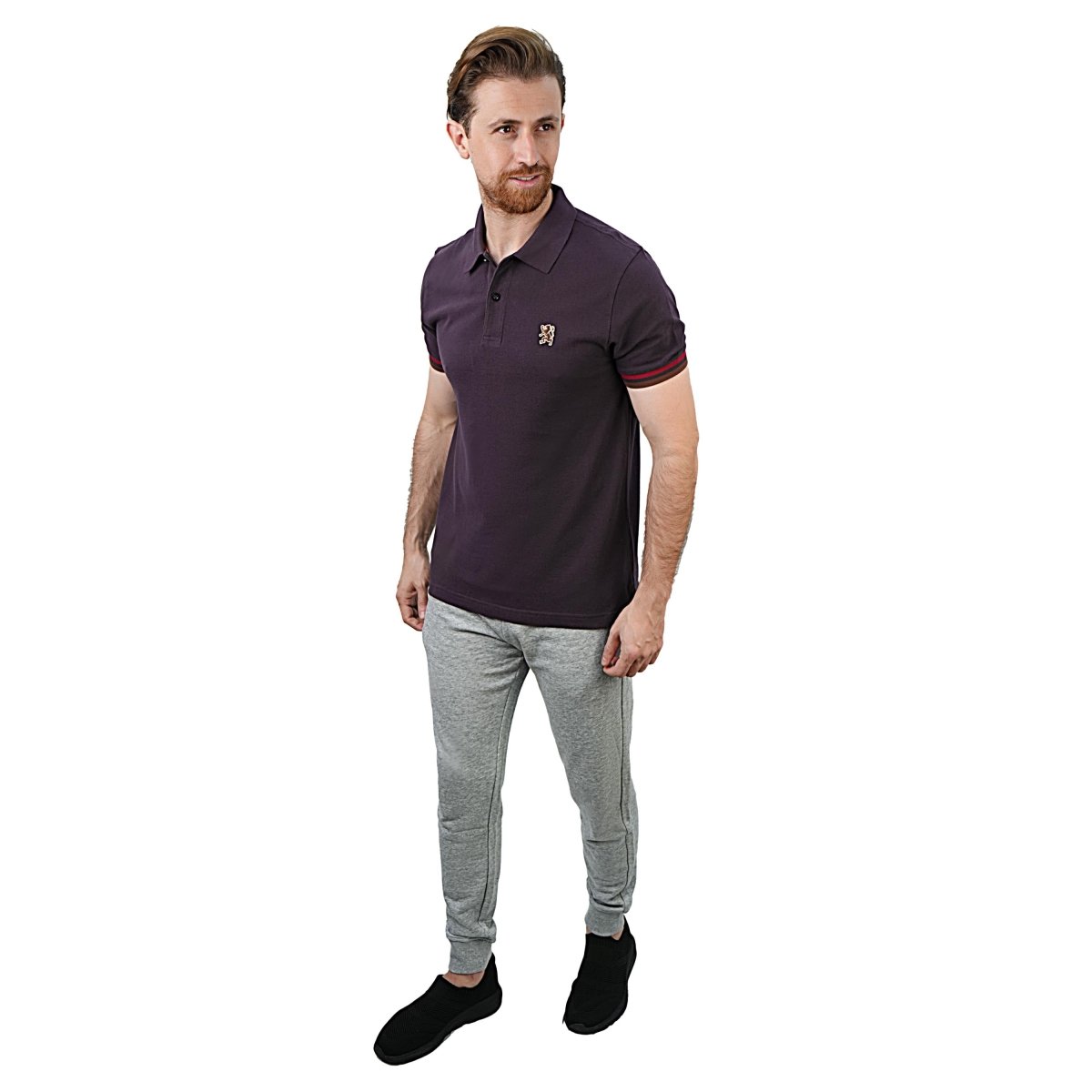 Men's Performance Polo: Classic Piqué, Tipped Collar, Embroidered Detail S - Shop Giordano