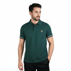 Men's Performance Polo: Classic Piqué, Tipped Collar, Embroidered Detail S - Shop Giordano