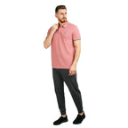 Men's Performance Slim Fit Lion Embroidery Solid Polo S - Shop Giordano