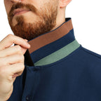 Men's Performance Slim Fit Lion Embroidery Solid Polo S - Shop Giordano