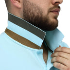 Men's Performance Slim Fit Lion Embroidery Solid Polo S - Shop Giordano