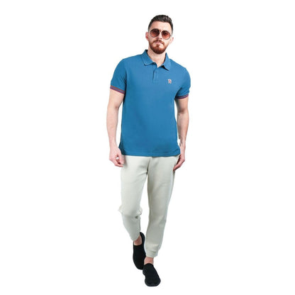 Men's Performance Slim Fit Lion Embroidery Solid Polo - Giordano