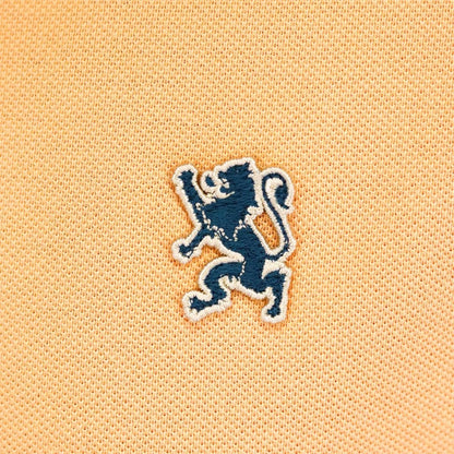 Men's Performance Slim Fit Lion Embroidery Solid Polo - Giordano