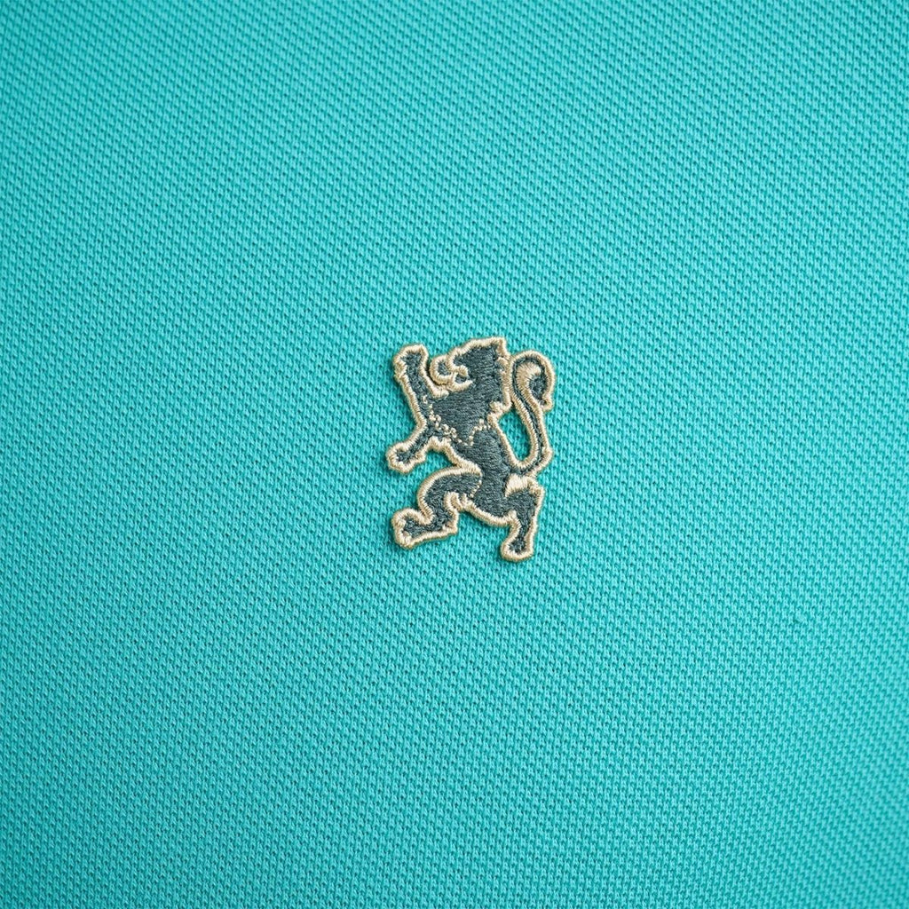 Men's Performance Slim Fit Lion Embroidery Solid Polo S - Shop Giordano