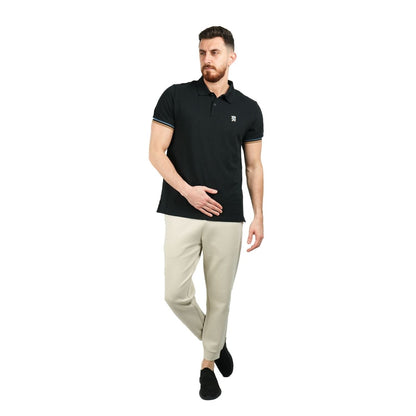 Men's Performance Slim Fit Lion Embroidery Solid Polo - Giordano