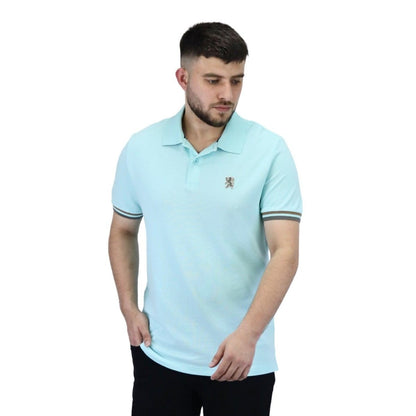 Men's Performance Slim Fit Lion Embroidery Solid Polo - Giordano