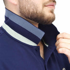 Men's Performance Slim Fit Lion Embroidery Solid Polo S - Shop Giordano