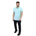 Men's Performance Slim Fit Lion Embroidery Solid Polo S - Shop Giordano