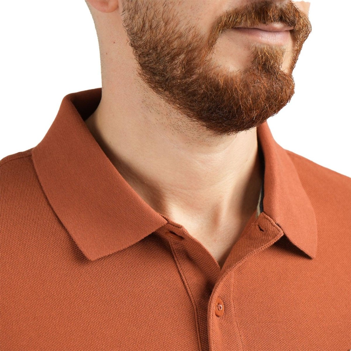 Men's Performance Slim Fit Lion Embroidery Solid Polo - Giordano