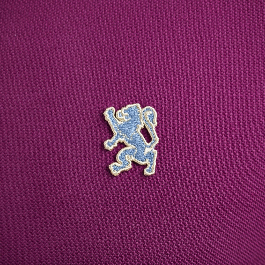 Men's Performance Slim Fit Lion Embroidery Solid Polo S - Shop Giordano
