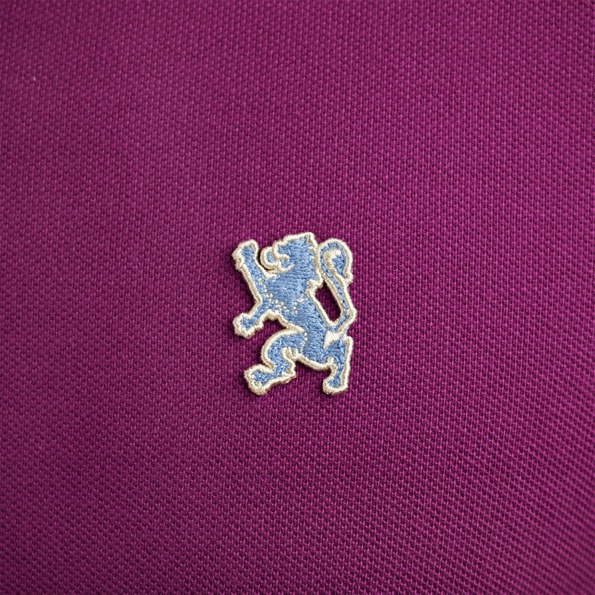 Men's Performance Slim Fit Lion Embroidery Solid Polo S - Shop Giordano