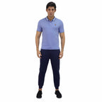 Giordano Men's Pique Flat Knit Collar Short Sleeve Eagle Embroidery Solid Color Polo - Premium Polo