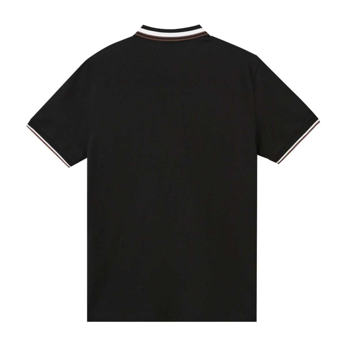 Giordano Men's Pique Flat Knit Collar Short Sleeve Eagle Embroidery Solid Color Polo - Premium polo