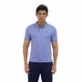 Giordano Men's Pique Flat Knit Collar Short Sleeve Eagle Embroidery Solid Color Polo - Premium Polo