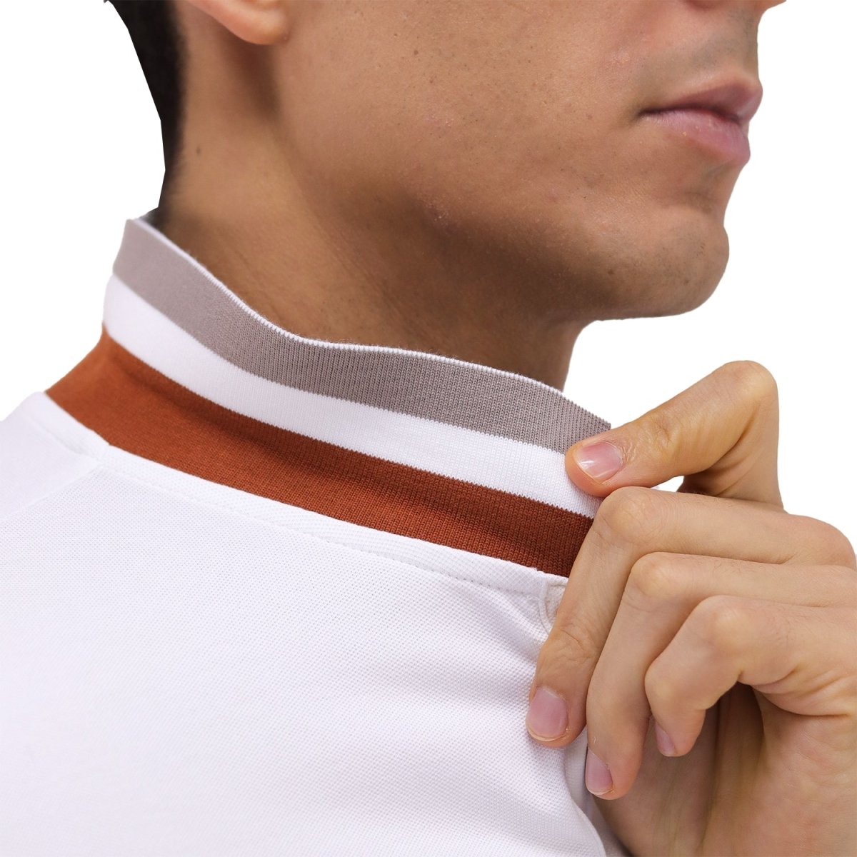 Men's Pique Slim Fit Embroidery Napoleon Polo S - Shop Giordano