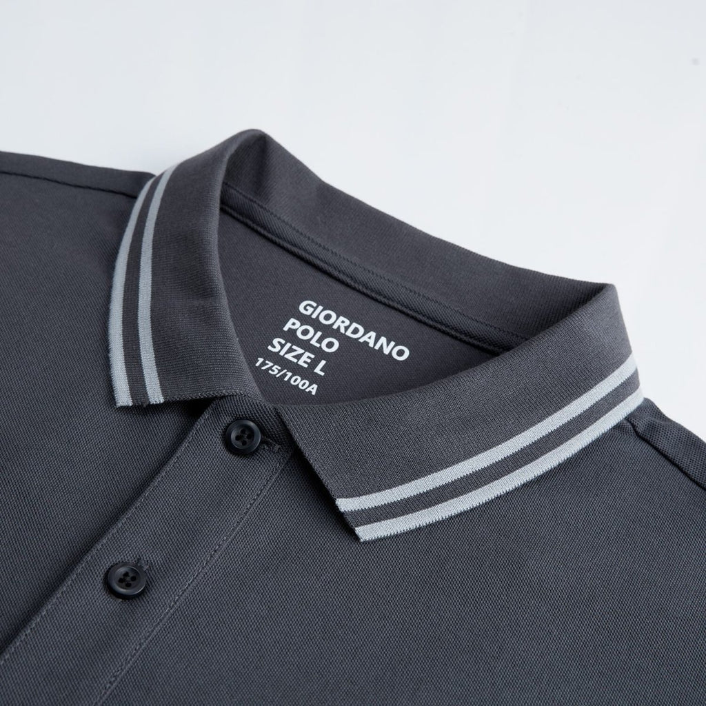 Men's Pique Solid Polo S - Shop Giordano
